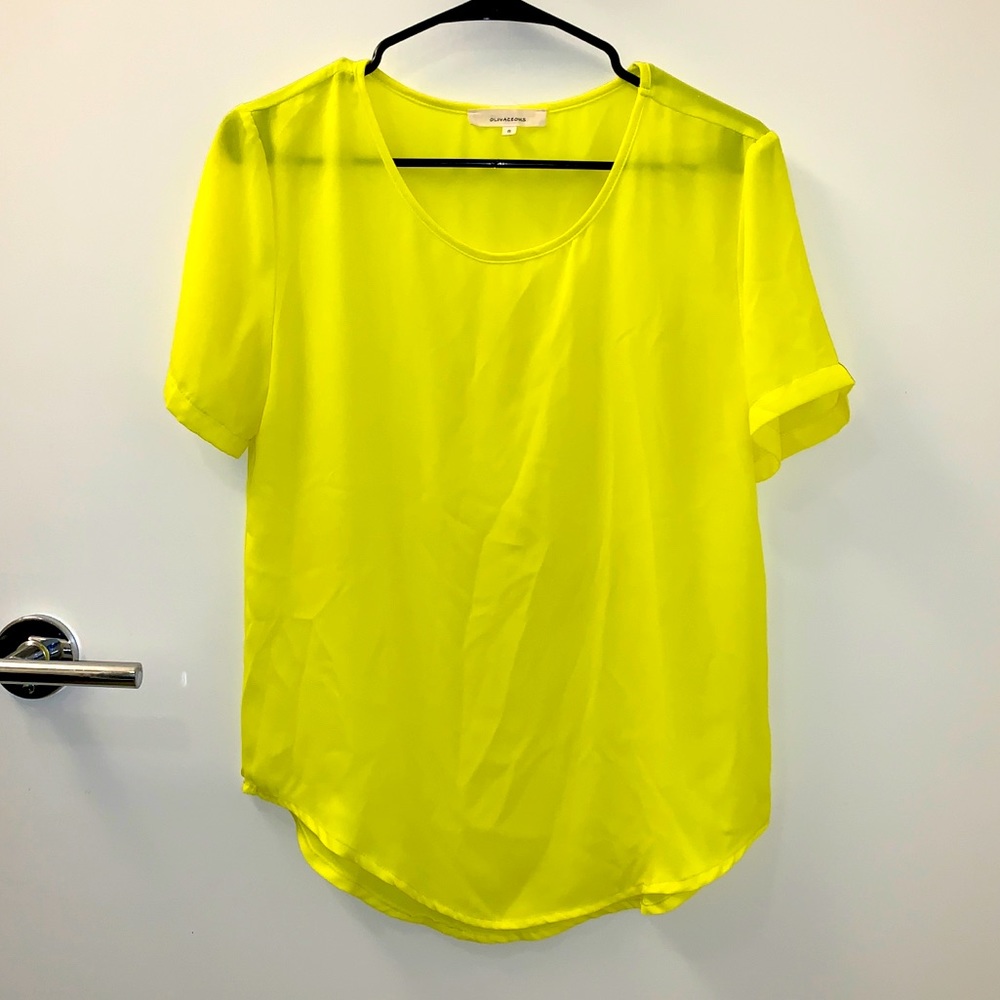 Olivaceous Neon Yellow Blouse